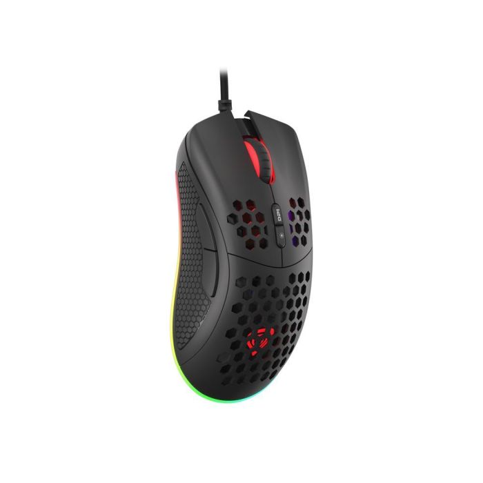 GENESIS Krypton 555 Ratón Gaming USB Óptico Pixart PAW3333 8000 DPI 7 Botones Programables RGB Ergonómico Mano Derecha Negro 3