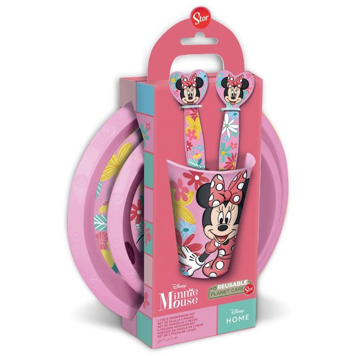 Minnieoutlet CZ11312 Set de 5 Piezas para Comida Infantil | Plato, Bol, Vaso, Tenedor, Cuchara | Plástico Reciclable Sin BPA | Caja Regalo +4 Años Minnieoutlet CZ11312 Set de 5 Piezas para Comida Infantil | Plato, Bol, Vaso, Tenedor, Cuchara | Plástico Reciclable Sin BPA | Caja Regalo +4 Años