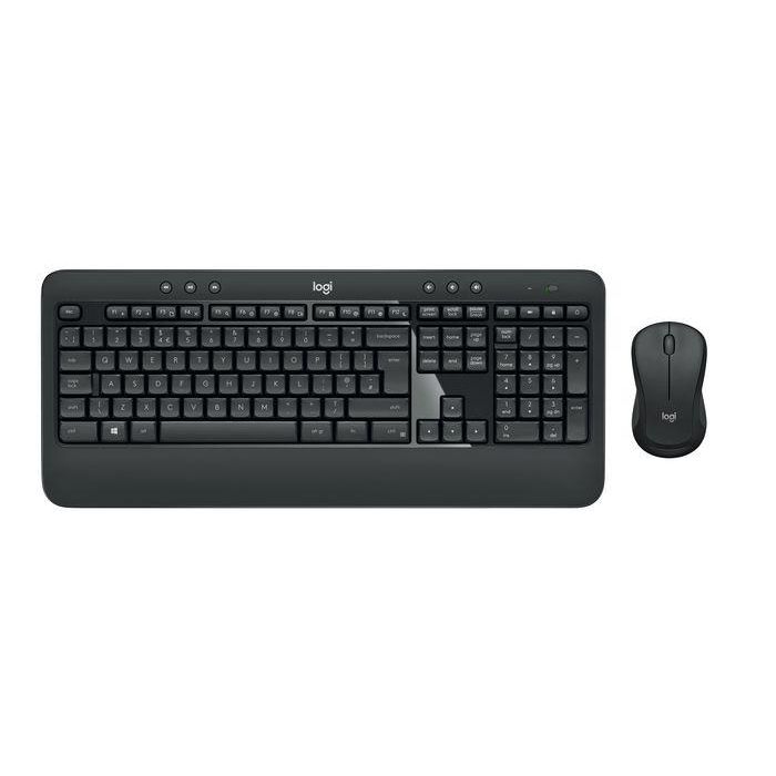 Logitech MK540 Advanced Combo Teclado y Ratón Inalámbrico con Receptor USB Unifying para Precisión y Confort, Layout Alemán (DE)