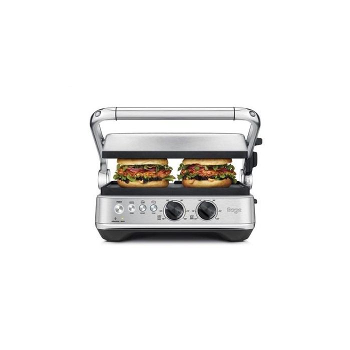 Sage SGR700BSS4EEU1 Grill Eléctrico BBQ & PRESS™ con Placas de Cerámica, sin PFOA ni PTFE, para Cocinar Panini, Hamburguesas y Filetes 1 Sage SGR700BSS4EEU1 Grill Eléctrico BBQ & PRESS™ con Placas de Cerámica, sin PFOA ni PTFE, para Cocinar Panini, Hamburguesas y Filetes 1