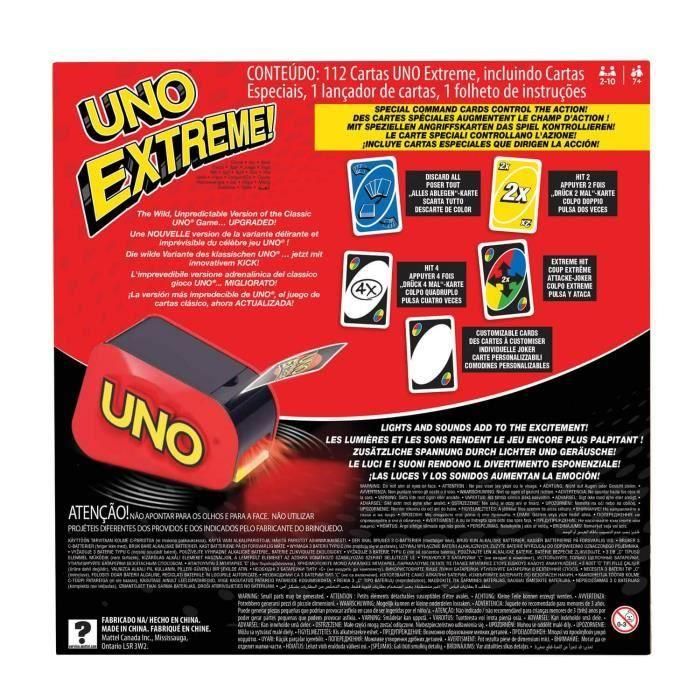 Mattel Games - Uno Extreme - Juego de cartas familiar - A partir de 7 años 2