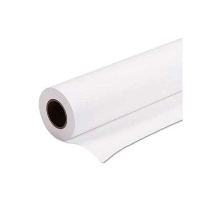 FABRISA 16098 Bobina Plotter Plus 90g, Papel de Alta Blancura 914mm x 50m, Rápido Secado para Impresión Monocromo y Color