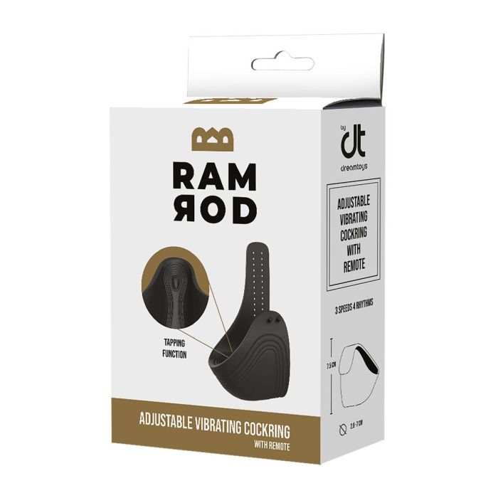 Anillo para el Pene Dream Toys Ramrod Negro 1 Anillo para el Pene Dream Toys Ramrod Negro 1