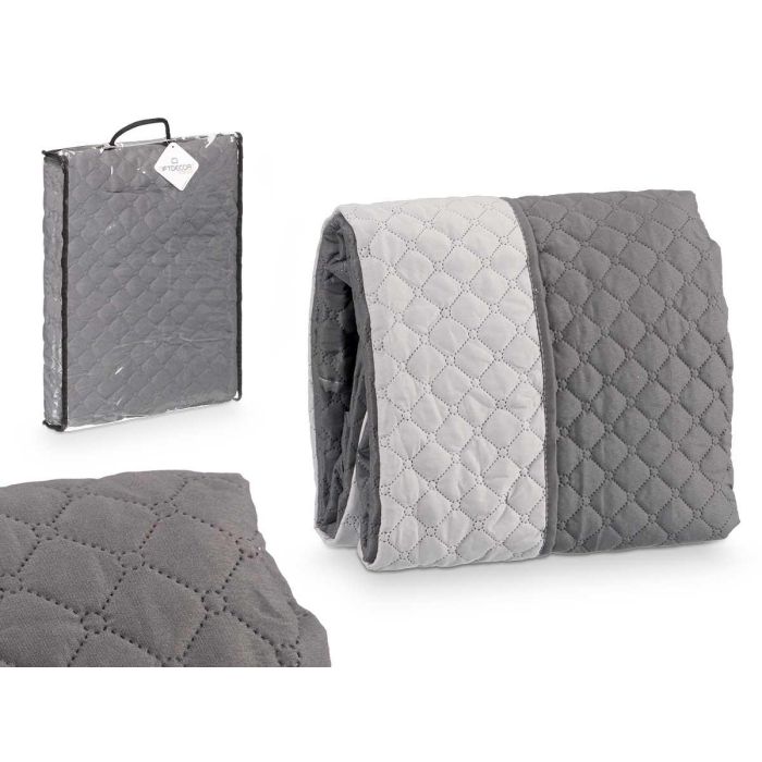 Cubre Sofá Acolchado 2 Plazas Gris Giftdecor - Microfibra Poliéster, Reversible, 35x44 cm (6 Unidades) Cubre Sofá Acolchado 2 Plazas Gris Giftdecor - Microfibra Poliéster, Reversible, 35x44 cm (6 Unidades)