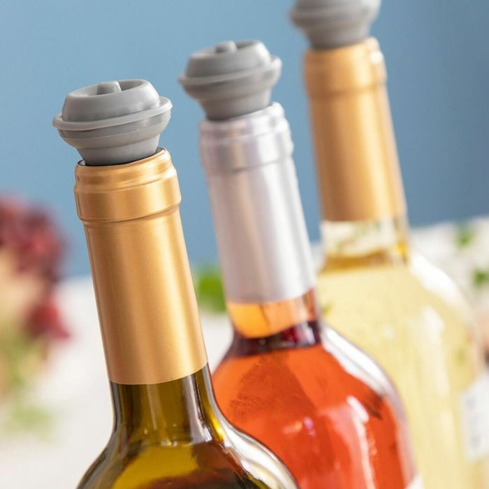 Bomba de Vacío y Tapones para Vino Winuum InnovaGoods (4 tapones) 7 Bomba de Vacío y Tapones para Vino Winuum InnovaGoods (4 tapones) 7