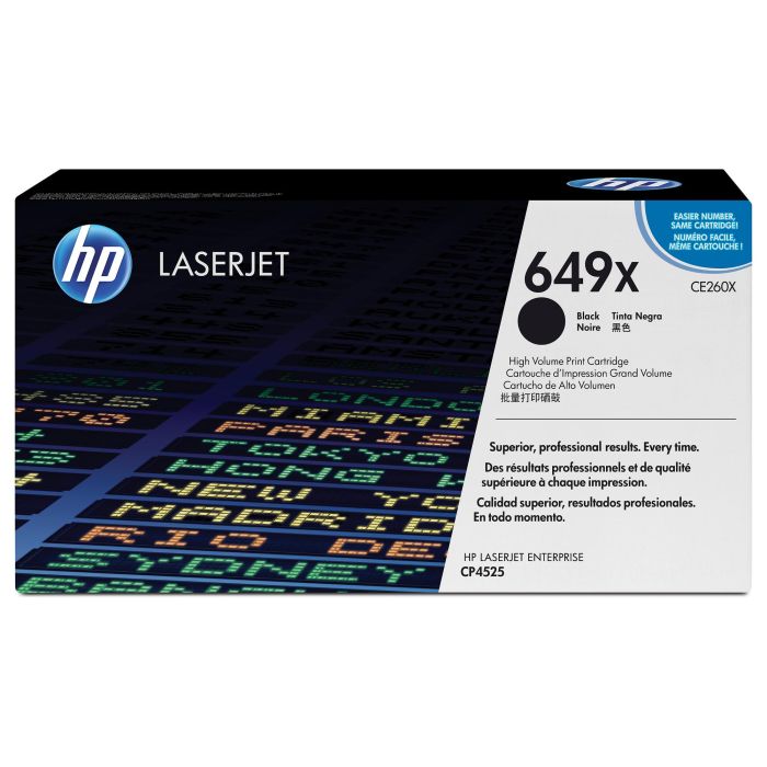 HP CE260X Cartucho de Tóner Original Negro LaserJet 649X Alta Capacidad 17.000 Páginas 0 HP CE260X Cartucho de Tóner Original Negro LaserJet 649X Alta Capacidad 17.000 Páginas 0