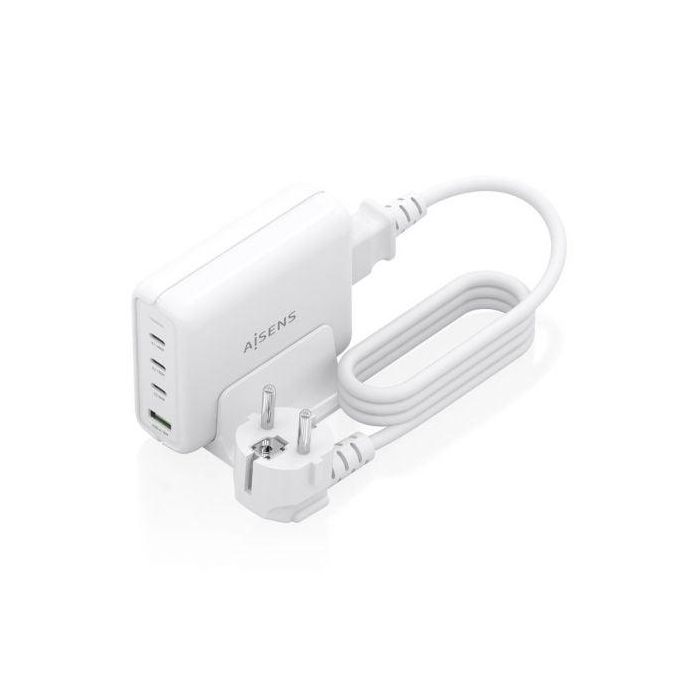 Cargador Sobremesa GaN Aisens ASCH-140W4P055-W/ 3xUSB Tipo-C/ 1xUSB/ 140W 1 Cargador Sobremesa GaN Aisens ASCH-140W4P055-W/ 3xUSB Tipo-C/ 1xUSB/ 140W 1