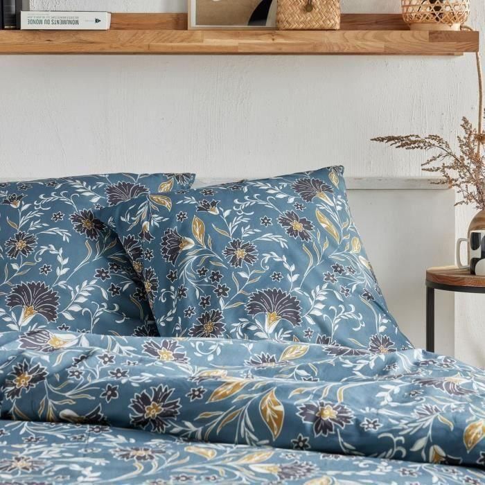 Juego de cama - TODAY Crazy - Estampado floral - 2 personas - 220 x 240 cm - Azul 2 Juego de cama - TODAY Crazy - Estampado floral - 2 personas - 220 x 240 cm - Azul 2