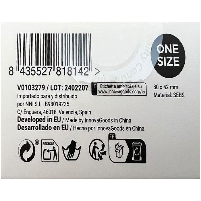 Corrector Protector de Silicona para Juanetes Bunilief InnovaGoods 2 Unidades 13 Corrector Protector de Silicona para Juanetes Bunilief InnovaGoods 2 Unidades 13