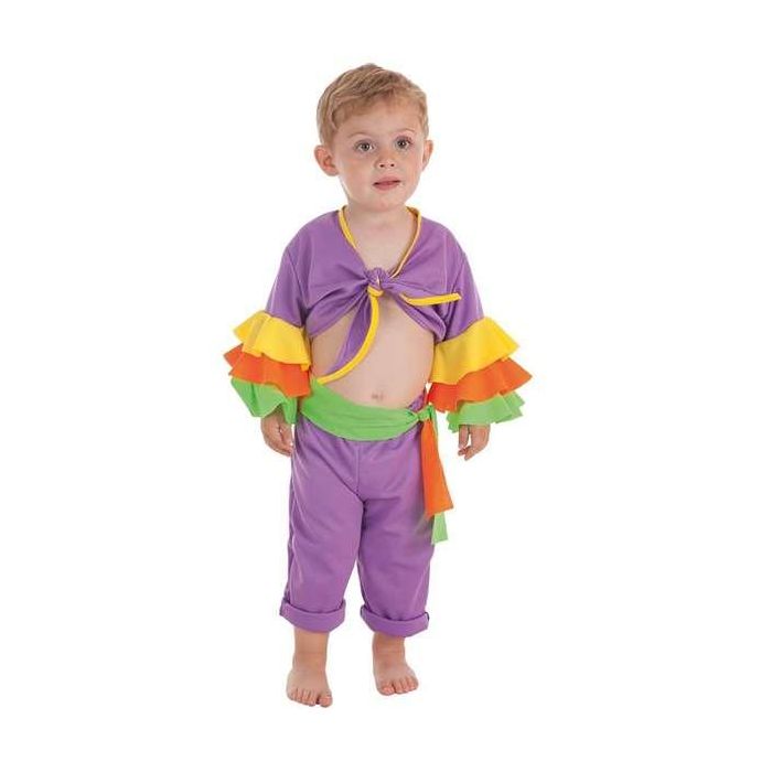 Creaciones Llopis Disfraz Bebé Cubano Varadero con Camisa, Pantalón y Fajín - Talla 1-2 años