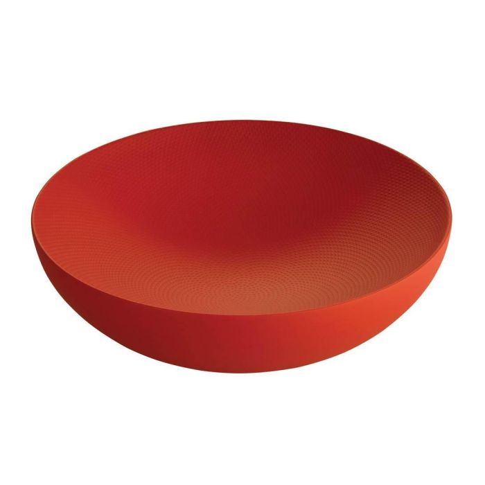 Alessi DUL02/25RT Cuenco Doble Acero Inoxidable y Resina Rojo 25cm 1