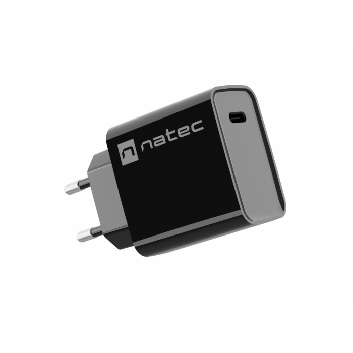 NATEC Cargador RIBERA Universal Interior Carga Rápida USB-C Negro