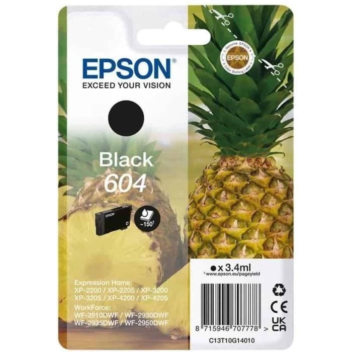 EPSON Cartucho Negro 604 XP-2200, WF-2910DWF Piña EPSON Cartucho Negro 604 XP-2200, WF-2910DWF Piña