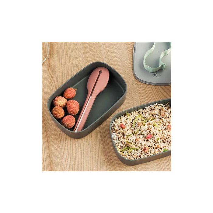 Berghoff 3950130 Cubertería 3 Piezas con Funda de Silicona, Compacta y Reutilizable, Ideal para Llevar Fuera de Casa 3