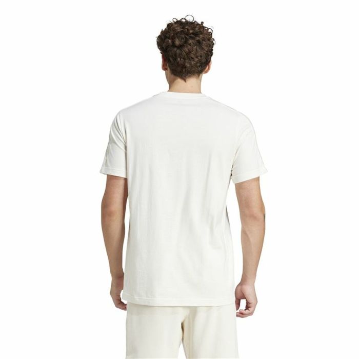 Camiseta de Manga Corta Hombre Adidas Essentials 3 Bandas Blanco L 2 Camiseta de Manga Corta Hombre Adidas Essentials 3 Bandas Blanco L 2