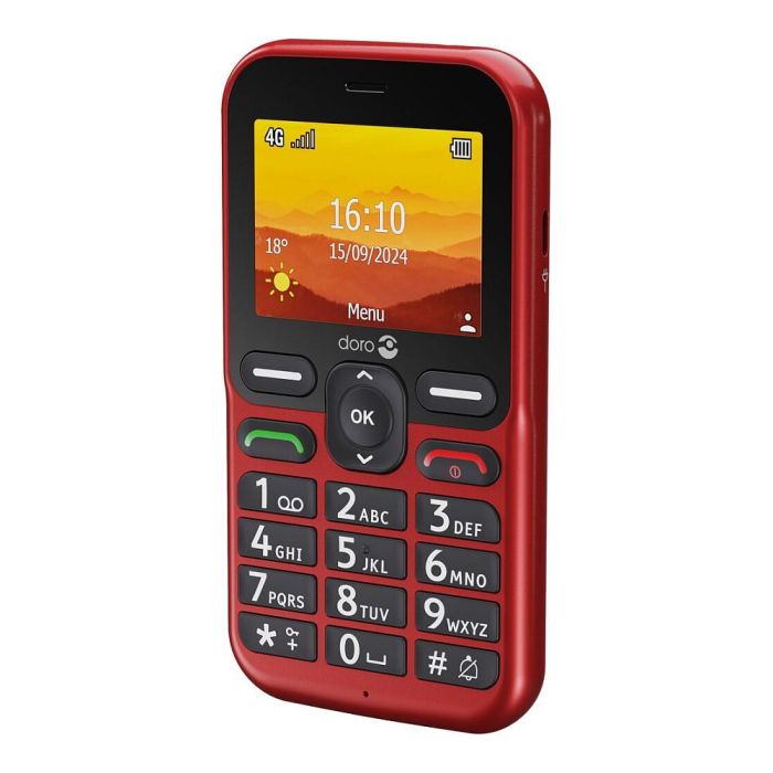 Doro Leva L10 Teléfono Móvil 4G Rojo - Pantalla 2.4", Cámara 2MP, Batería 1150mAh, Dual SIM Doro Leva L10 Teléfono Móvil 4G Rojo - Pantalla 2.4", Cámara 2MP, Batería 1150mAh, Dual SIM