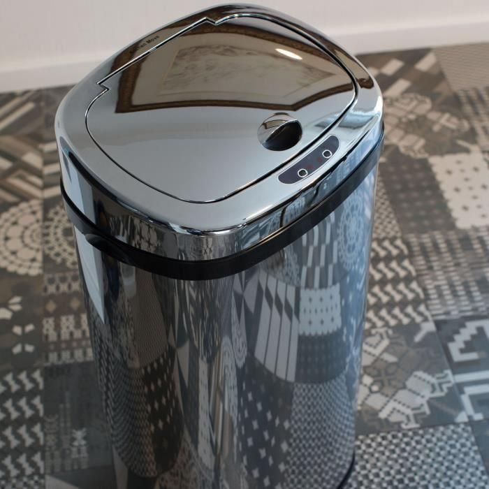 Papelera de cocina automática - LARGO - KITCHEN MOVE - 42 L - Acero inoxidable con flejes 2 Papelera de cocina automática - LARGO - KITCHEN MOVE - 42 L - Acero inoxidable con flejes 2