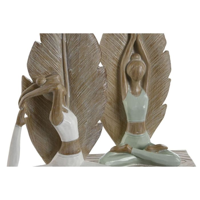 Figura Scandi DKD Home Decor Verde Blanco 7.5 x 26.5 x 15.5 cm (2 Unidades) 2 Figura Scandi DKD Home Decor Verde Blanco 7.5 x 26.5 x 15.5 cm (2 Unidades) 2