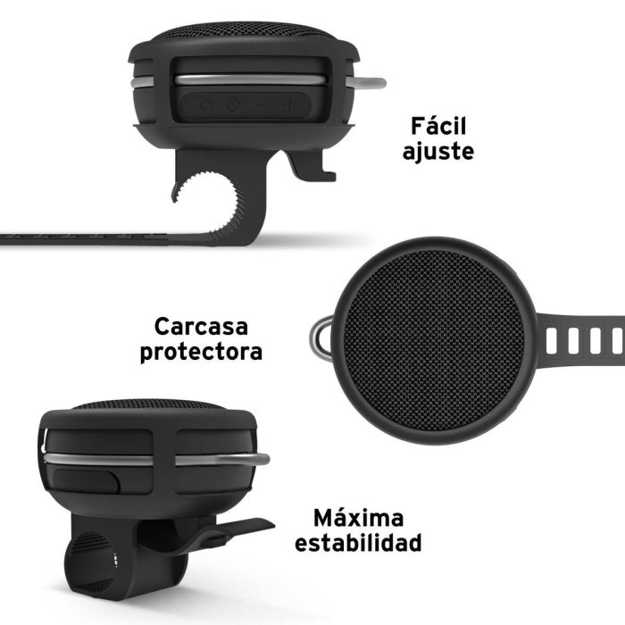 Altavoz Bluetooth Portátil Head Negro 3 W 10
