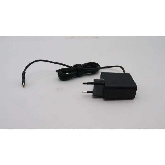 Lenovo 65W power adapter with adjustable voltage levels: 20V, 15V, 9V, and 5V, featuring dual ports for simultaneous charging. 5 Lenovo 65W power adapter with adjustable voltage levels: 20V, 15V, 9V, and 5V, featuring dual ports for simultaneous charging. 5