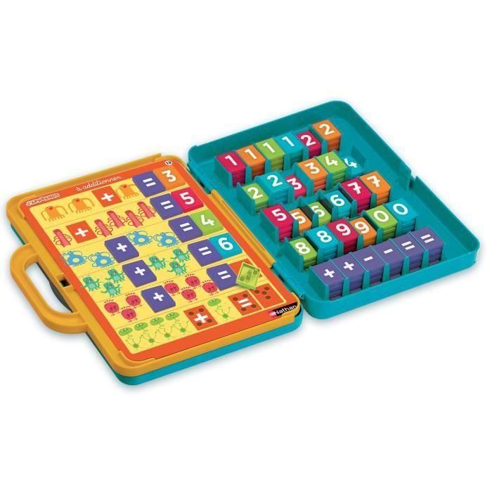Nathan Estoy aprendiendo a contar, Juego didáctico para aprender números, sumas y restas. Fichas para completar cuadros, Niños y Niñas +4 años. 1