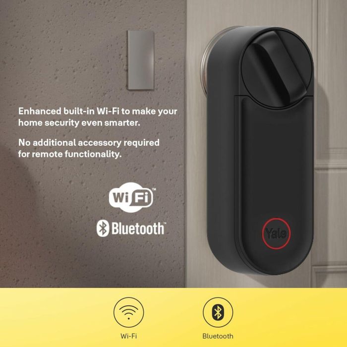 Yale AAAUV89687 Cerradura conectada Linus L2 - Batería recargable - Wi-Fi - Control de acceso - Acabado negro mate 7 Yale AAAUV89687 Cerradura conectada Linus L2 - Batería recargable - Wi-Fi - Control de acceso - Acabado negro mate 7