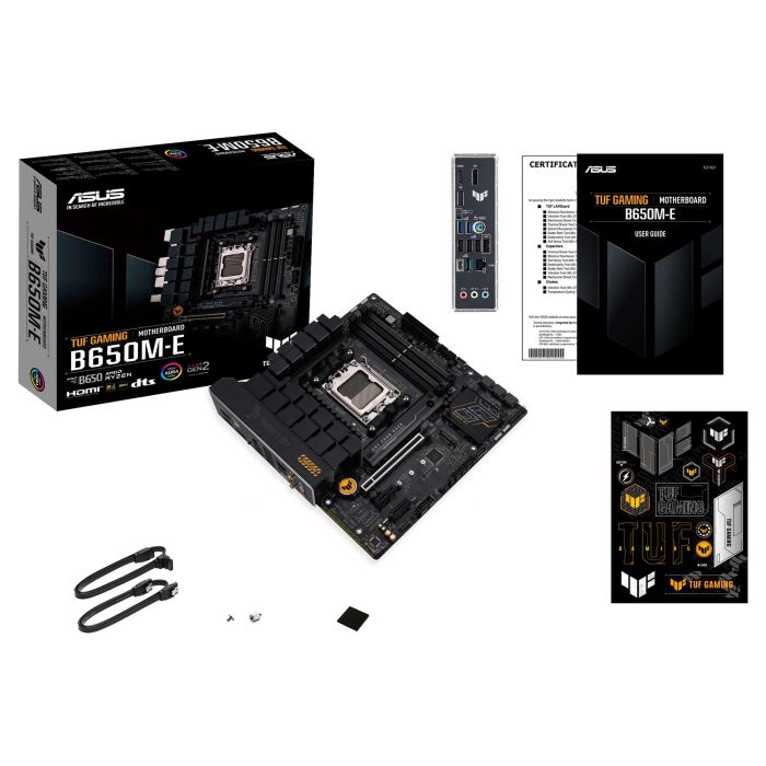 ASUS B650M-E TUF Gaming Placa Base ATX, Socket AM5, AMD Ryzen 7000 Series, Chipset B650, DDR5 ASUS B650M-E TUF Gaming Placa Base ATX, Socket AM5, AMD Ryzen 7000 Series, Chipset B650, DDR5