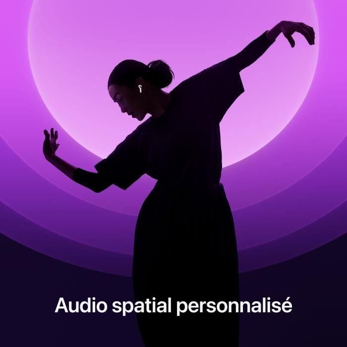 Apple AirPods 4 Auriculares Inalámbricos Bluetooth 5.3 con Cancelación Ruido Activa, Chip H2, Resistencia IP54, Blancos 3 Apple AirPods 4 Auriculares Inalámbricos Bluetooth 5.3 con Cancelación Ruido Activa, Chip H2, Resistencia IP54, Blancos 3