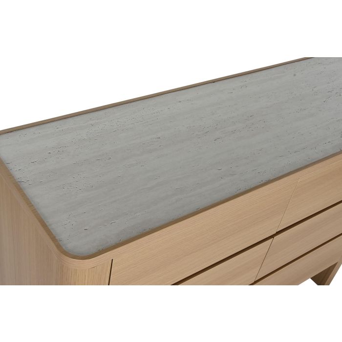Comoda Moderno DKD Home Decor Gris Claro Natural 40 x 80 x 120 cm 4 Comoda Moderno DKD Home Decor Gris Claro Natural 40 x 80 x 120 cm 4