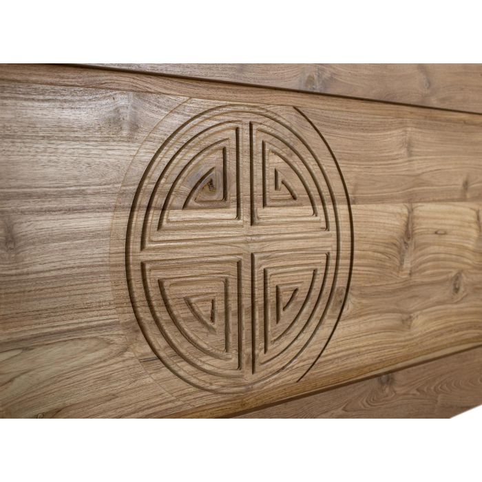 Giner y Colomer Cabecero de Cama Madera Maciza Teca 180 cm Natural 2 Giner y Colomer Cabecero de Cama Madera Maciza Teca 180 cm Natural 2