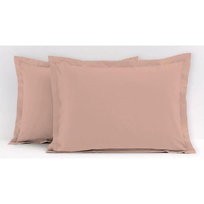 Juego de 2 fundas de almohada - LOVELY HOME - LH71619 - 60 x 80 cm - Rosa 1