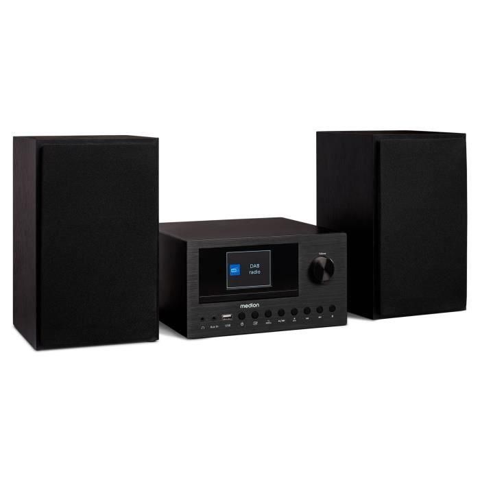 Medion MED4061275165302 Minicadena Hi-Fi con Radio por Internet DAB/FM, Reproductor de CD y 2 x 150 W – Negro 1 Medion MED4061275165302 Minicadena Hi-Fi con Radio por Internet DAB/FM, Reproductor de CD y 2 x 150 W – Negro 1