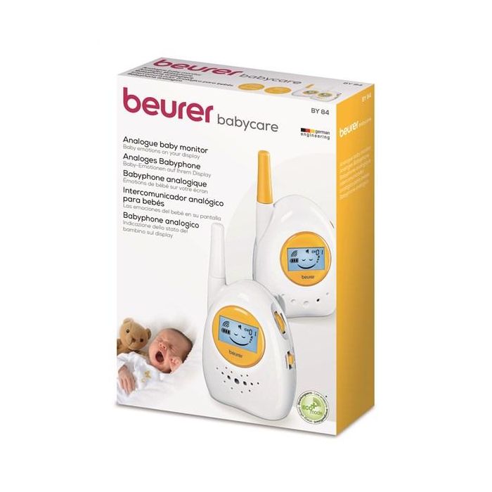 Beurer BY-84 Baby Monitor ECO+ con Pantalla LCD y Alcance 800m - Vigilabebés Analógico Baja Radiación 5 Beurer BY-84 Baby Monitor ECO+ con Pantalla LCD y Alcance 800m - Vigilabebés Analógico Baja Radiación 5