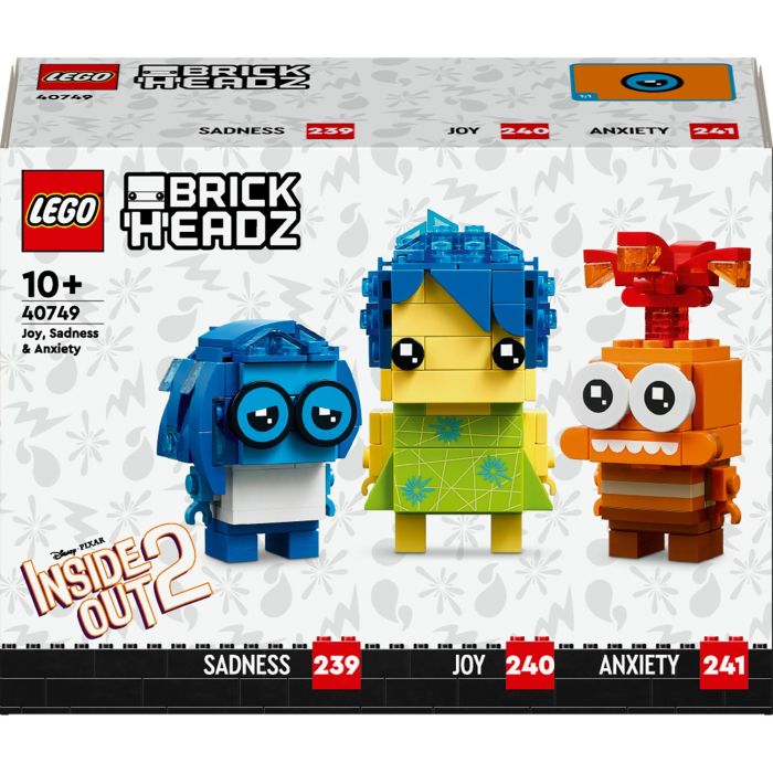 LEGO BrickHeadz - Alegría, Tristeza y Desagrado - Personajes Inside Out de Disney Pixar