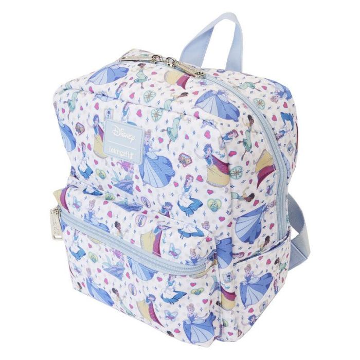 Loungefly Mochila Nylon Manga Style Princesas Disney 24cm 2 Loungefly Mochila Nylon Manga Style Princesas Disney 24cm 2