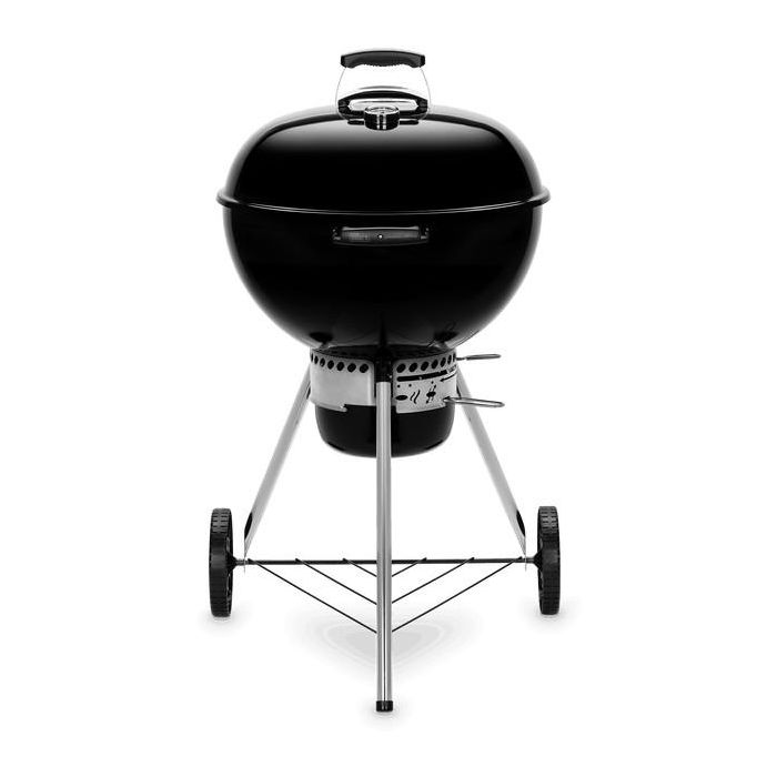 Weber E-5730 BLK Parrilla de Carbón Original Kettle, 57 cm, Termómetro, Función Humo, Negro