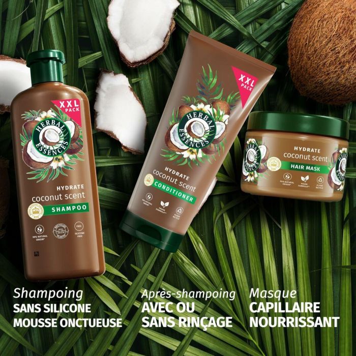 Herbal Essences Champú Hidratante Aroma Coco 680ml - Certificado por Kew, previene puntas abiertas 6 Herbal Essences Champú Hidratante Aroma Coco 680ml - Certificado por Kew, previene puntas abiertas 6