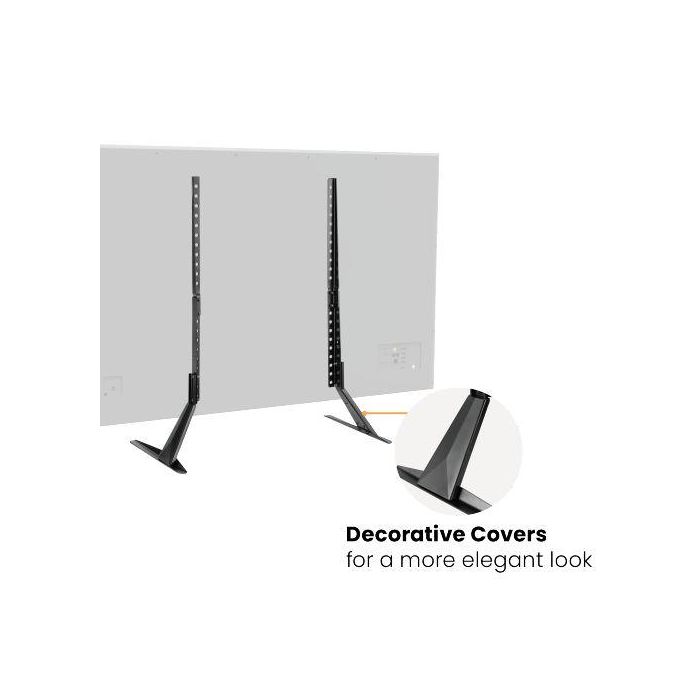 Vivolink Soporte de Mesa para TV/Monitor de Acero, Negro, Compatible con Pantallas de 23" a 75" 1