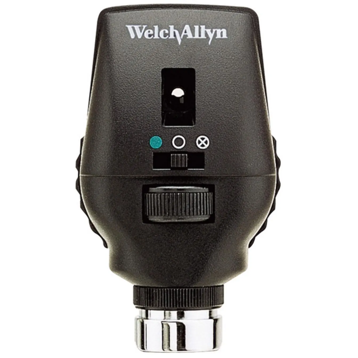 Welch Allyn Cabeça Oftalmoscópio Coaxial Halógena 3,5 V con Tecnología Exclusiva, Luz Halógena, 6 Aperturas, 28 Lentes