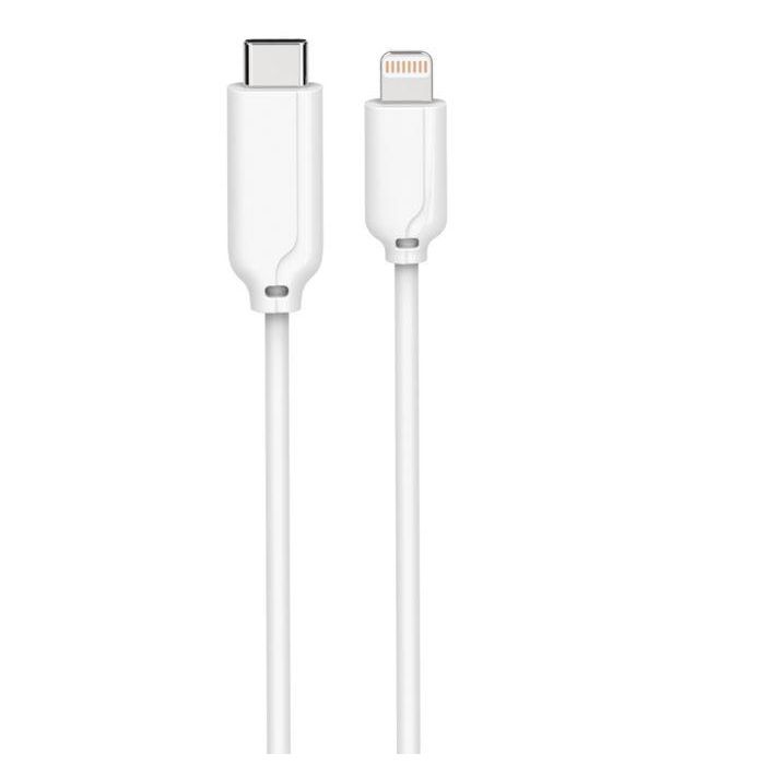 MicroConnect Cable USB-C a Lightning MFI 3.0m Blanco para iPhone iPad iPod Compatible con Adaptadores de Corriente USB C