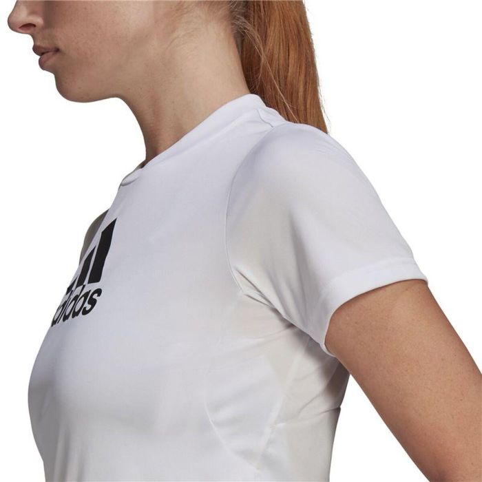Camiseta de Manga Corta Mujer Adidas GL3821 Blanco (XS)