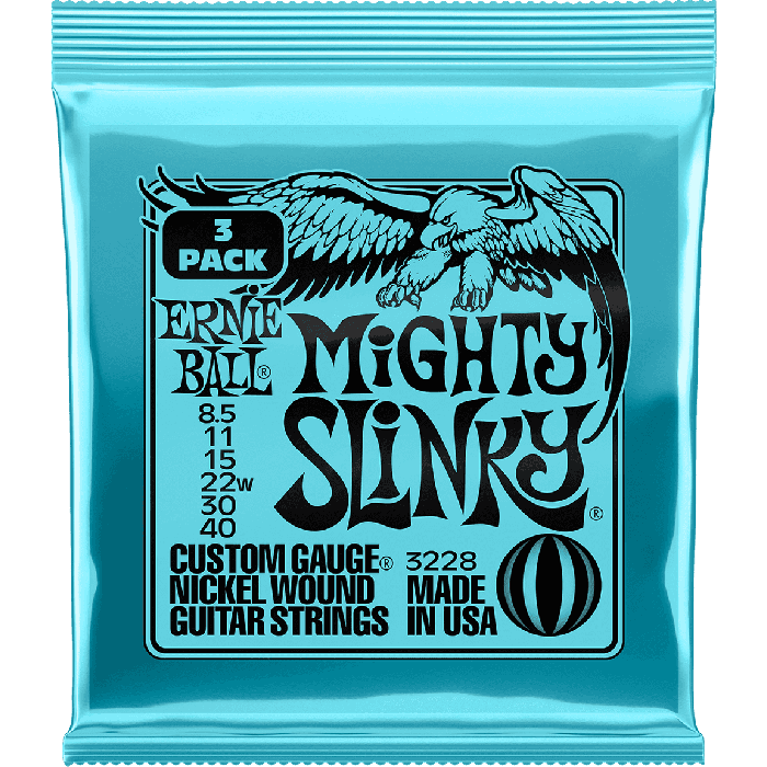Juego Eléctrica Slinky Mighty 8.5-40 Tripack (3) 2
