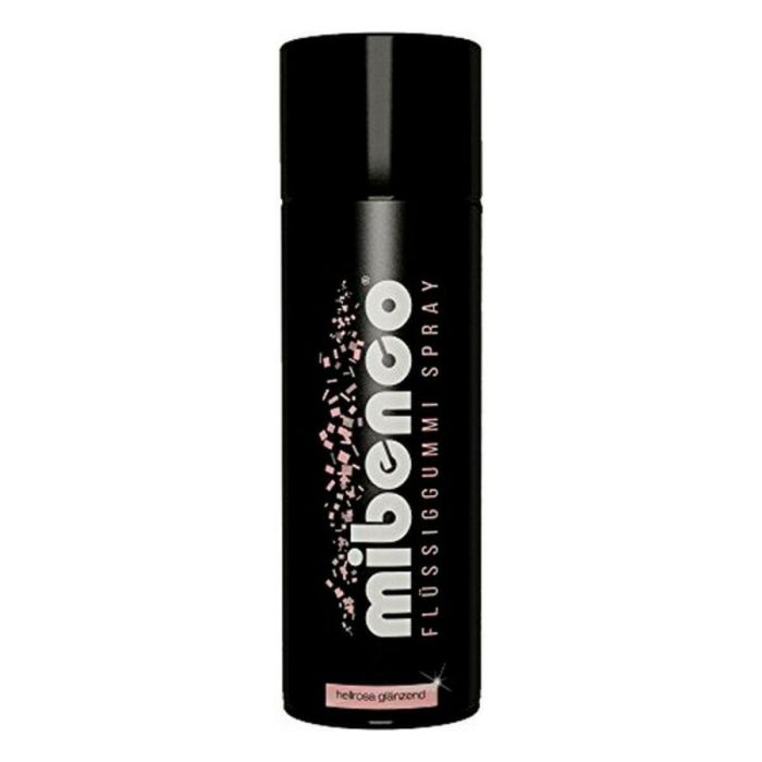 Mibenco MIB71413015 Spray Goma Líquida 400 mL Rosa Claro Brillante - Resistente al Agua, Sol y Abrasión, Elástico, Fácil de Quitar