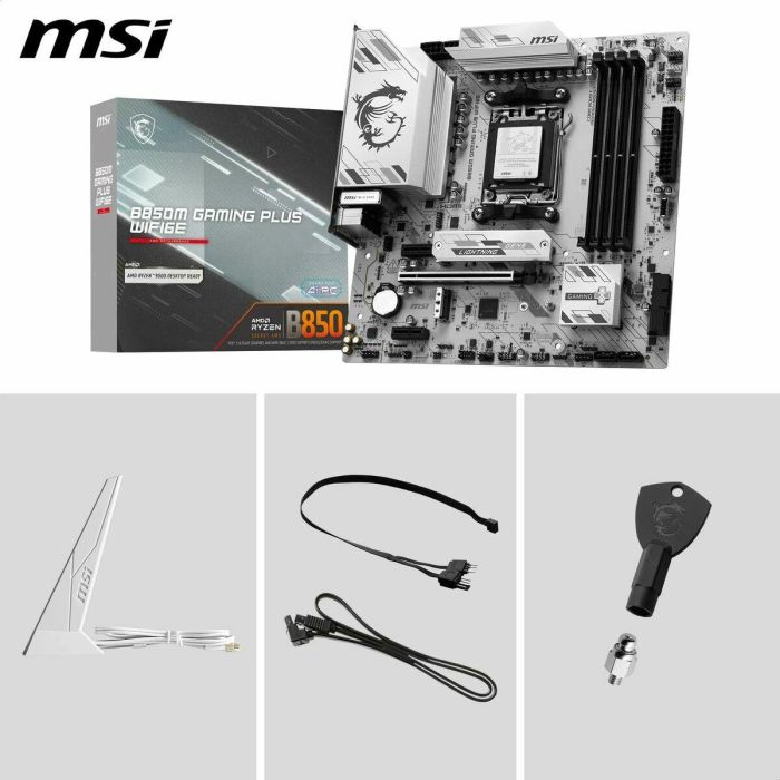 Placa Base MSI B850M GAMING PLUS WIFI6E AMD AM5 AMD 7 Placa Base MSI B850M GAMING PLUS WIFI6E AMD AM5 AMD 7