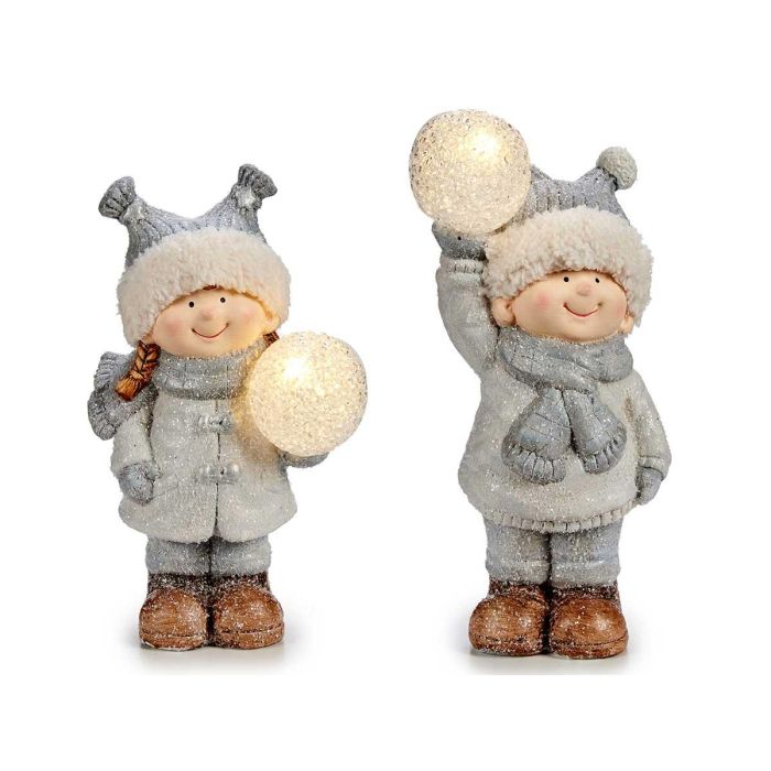Niño con Bola Luminosa Surtido 2 Krist+ - Cerámica, PVC - 8x25x13 cm (8 Unidades) Niño con Bola Luminosa Surtido 2 Krist+ - Cerámica, PVC - 8x25x13 cm (8 Unidades)