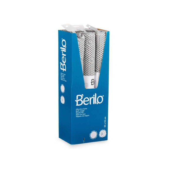 Alfombra de Baño Antideslizante Gris Berilo 6.5x53x6.5 cm (6 Unidades) 2 Alfombra de Baño Antideslizante Gris Berilo 6.5x53x6.5 cm (6 Unidades) 2