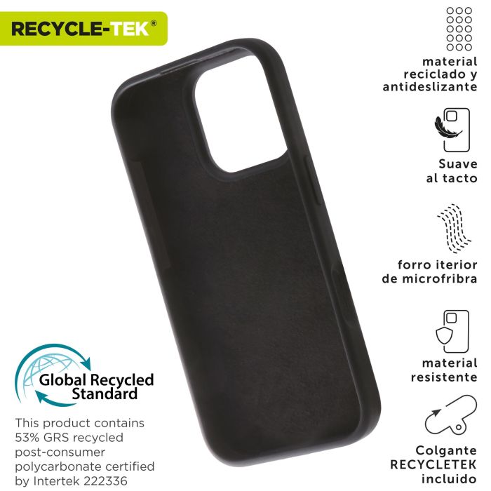 Muvit Funda Liquid Silicone Recycletek para Apple - Ecológica, Suave, Antideslizante, Protección Completa 1 Muvit Funda Liquid Silicone Recycletek para Apple - Ecológica, Suave, Antideslizante, Protección Completa 1