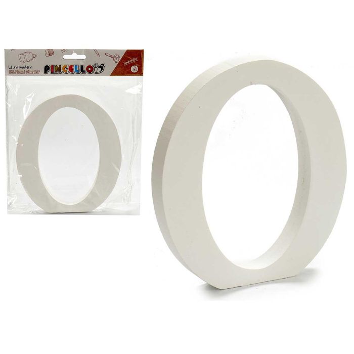 Letra O Madera Blanca 1.8x15 cm - Pincello (12 Unidades) Letra O Madera Blanca 1.8x15 cm - Pincello (12 Unidades)