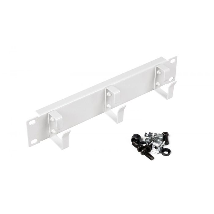 Equip 10" Kabeldurchführung mit Ringeinsatz. 1U grau 1