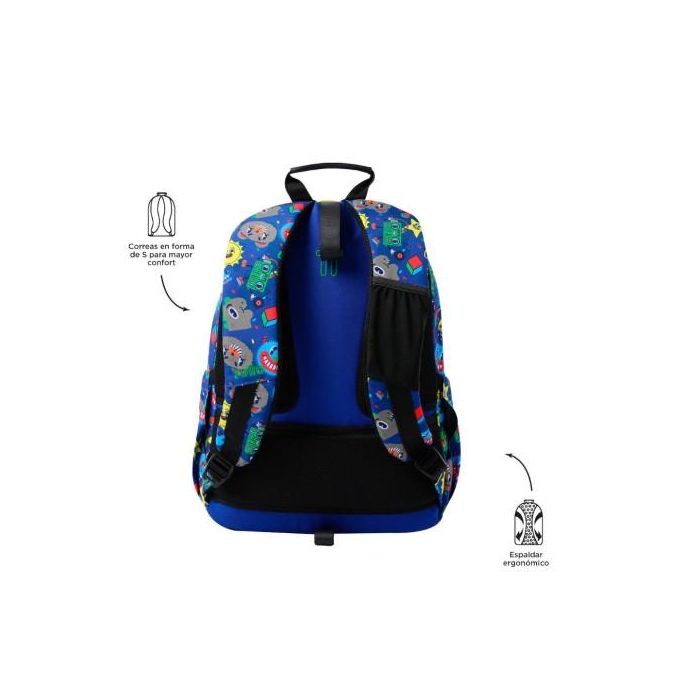 Totto Mochila Acuareles MA04ECO021-2416N-8JZ 20L, convertible en carro, con organizador y compartimento para pc 3 Totto Mochila Acuareles MA04ECO021-2416N-8JZ 20L, convertible en carro, con organizador y compartimento para pc 3